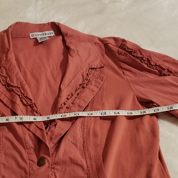 Pink button down blazer - Picture 4 of 6